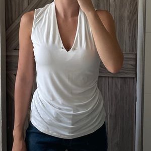 White Tank Top Blouse